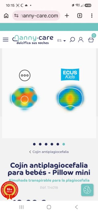 Almohada plagiocefalia Ecus Kids
