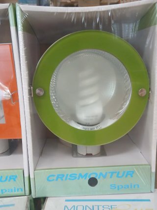 Lámpara CRISMONTUR Roja y Transparente