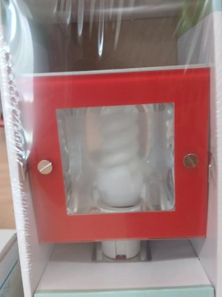 Lámpara CRISMONTUR Roja y Transparente