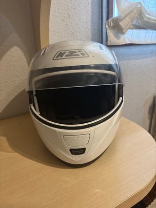 Casco de moto blanco NZI