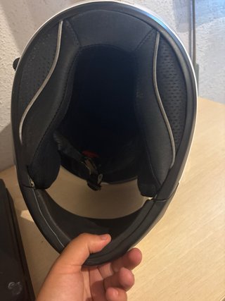 Casco de moto blanco NZI