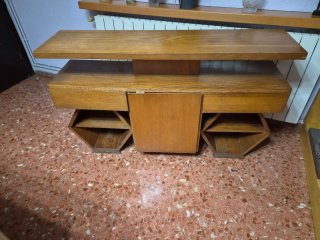 Mueble recibidor vintage madera