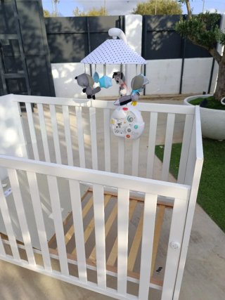 Cuna Micuna Blanca de Madera 65*120