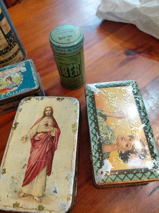 Lote antigüedades coleccionismo latas