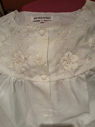 Camisones ALBERTO blancos bordados