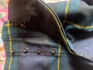 Pantalón militar escocés cuadros
