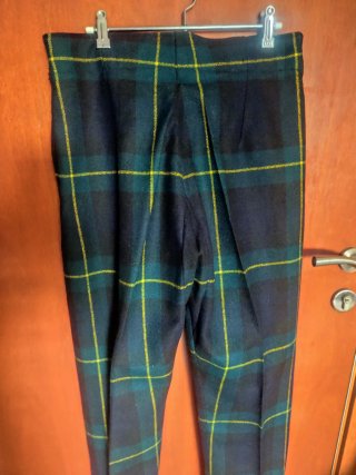Pantalón militar escocés cuadros