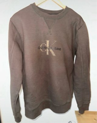 Sudadera Calvin Klein Jeans M Marrón