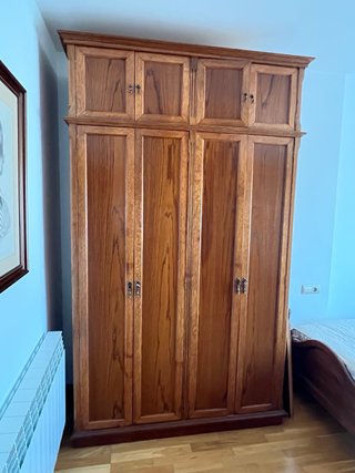 Dormitorio Roble Macizo Completo