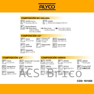 Maletín Herramientas 98 Piezas Alyco 101450