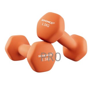 Juego de 2 mancuernas hexagonales Rosa