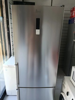 Nevera combi plateada teka con garantía