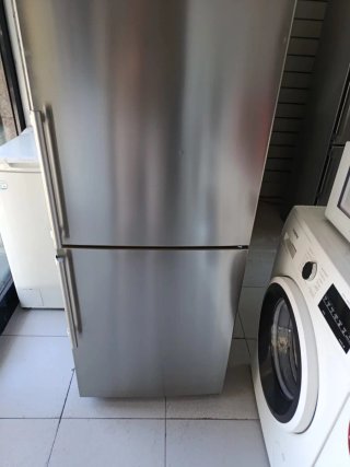 Nevera combi plateada teka con garantía