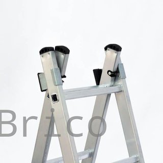 Escalera Aluminio 2X12 - 3,44+3,44 M - 66-66x25mm