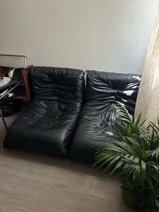 Sofá Togo Piel Negro