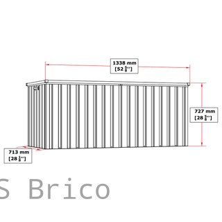 Baúl Arcón Metálico 585 L - 71x133x72 cm - Duramax