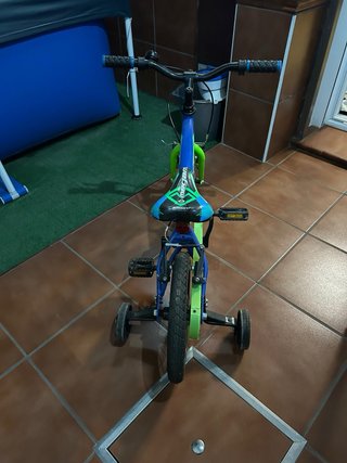 Bici Megamo 14 Azul y Verde