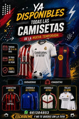 Camisetas y chándals de fútbol