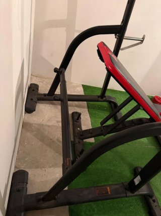 GIMNASIO COMPLETO EN CASA — RACK + BANCO + DISCOS