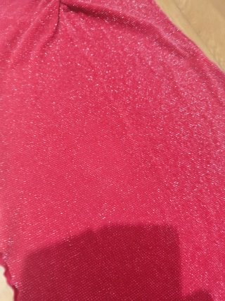 Vestido brillante rojo