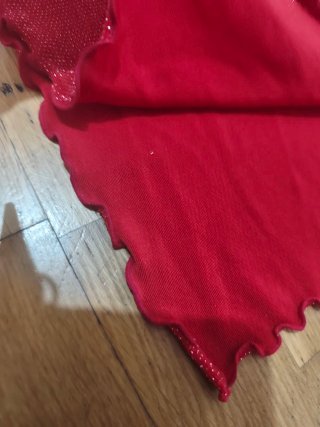 Vestido brillante rojo