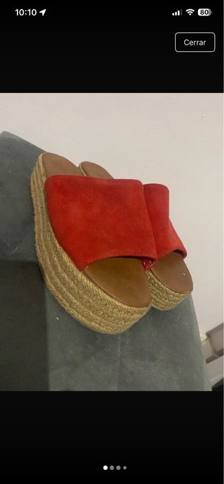 Sandalias plataforma rojas