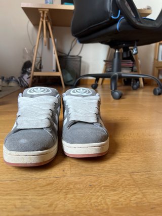 Zapatillas Adidas Campus Gris/Blanco Talla 39,5