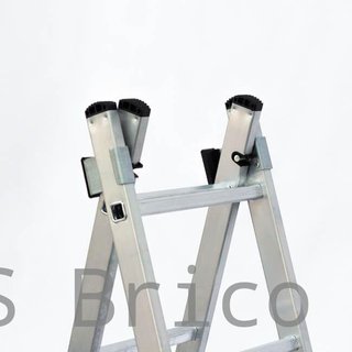 Escalera Aluminio 3x8 - 2,32+2,32+2,32 M - 54-60-54x25mm