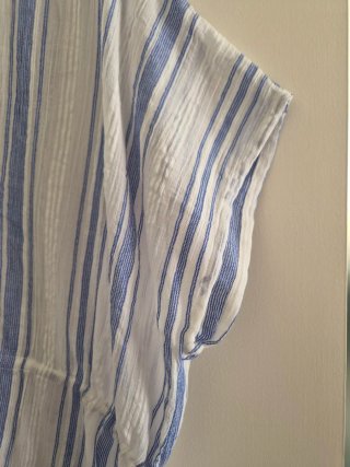 Camisa Seafolly Rayas Azul y Blanco Talla S