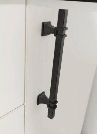 Tiradores negros Amerdeco 128mm (5 uds)