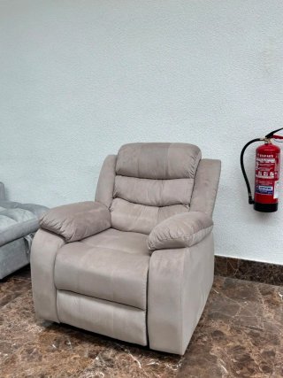 OFERTA! Sillón eléctrico individual beige