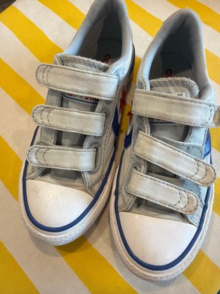 Converse Star Player Talla 31 Gris-Azul-Rojo