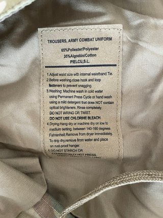 Uniforme Combate ACU Multicam