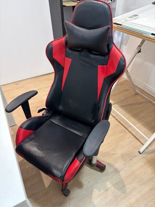 Silla Gamer Mc Hans Negra y Roja