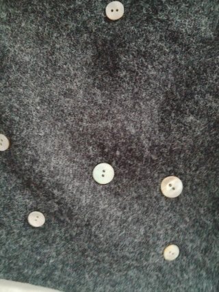Top crop Zara gris botones S