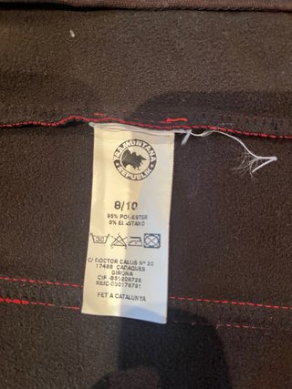 Chaqueta roja softshell kids 8/10 años