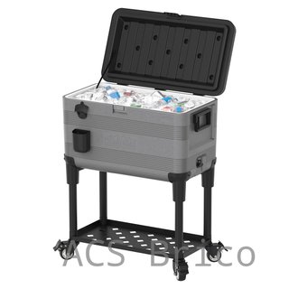 Nevera KeepCold con mesa - 73x44x90 cm - 70 L - Gris