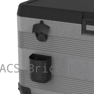 Nevera KeepCold con mesa - 73x44x90 cm - 70 L - Gris