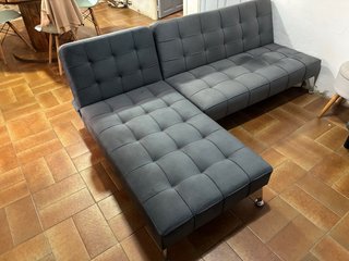 Sofá cama modular gris 200x150