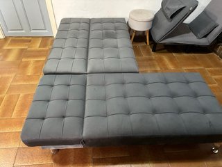Sofá cama modular gris 200x150