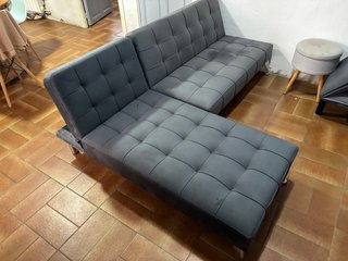Sofá cama modular gris 200x150