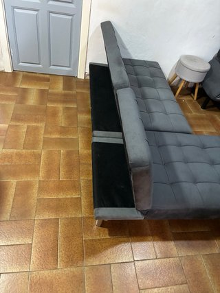 Sofá cama modular gris 200x150