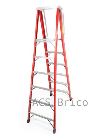 Escalera Fibra Tijera 2x6 - 1,71 Metros - 10402 - Mader