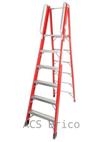 Escalera Fibra Tijera 2x6 - 1,71 Metros - 10402 - Mader