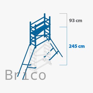 Andamio Modular Aluminio - 4,45 Metros - Pack A+B