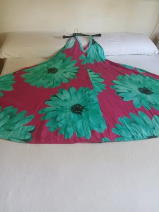 Vestido Viscosa Talla Única Flores