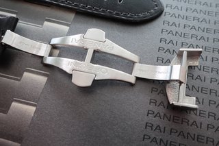 Correa Piel Negra para Panerai 24mm con Deployante
