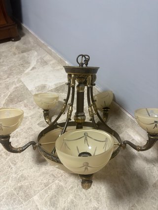 Lámpara de techo clásica 5 luces vintage