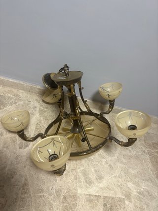 Lámpara de techo clásica 5 luces vintage