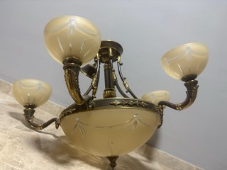 Lámpara de techo clásica 5 luces vintage
